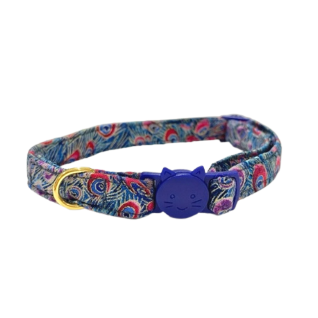Peacock Blue Cat Collar - info-0712