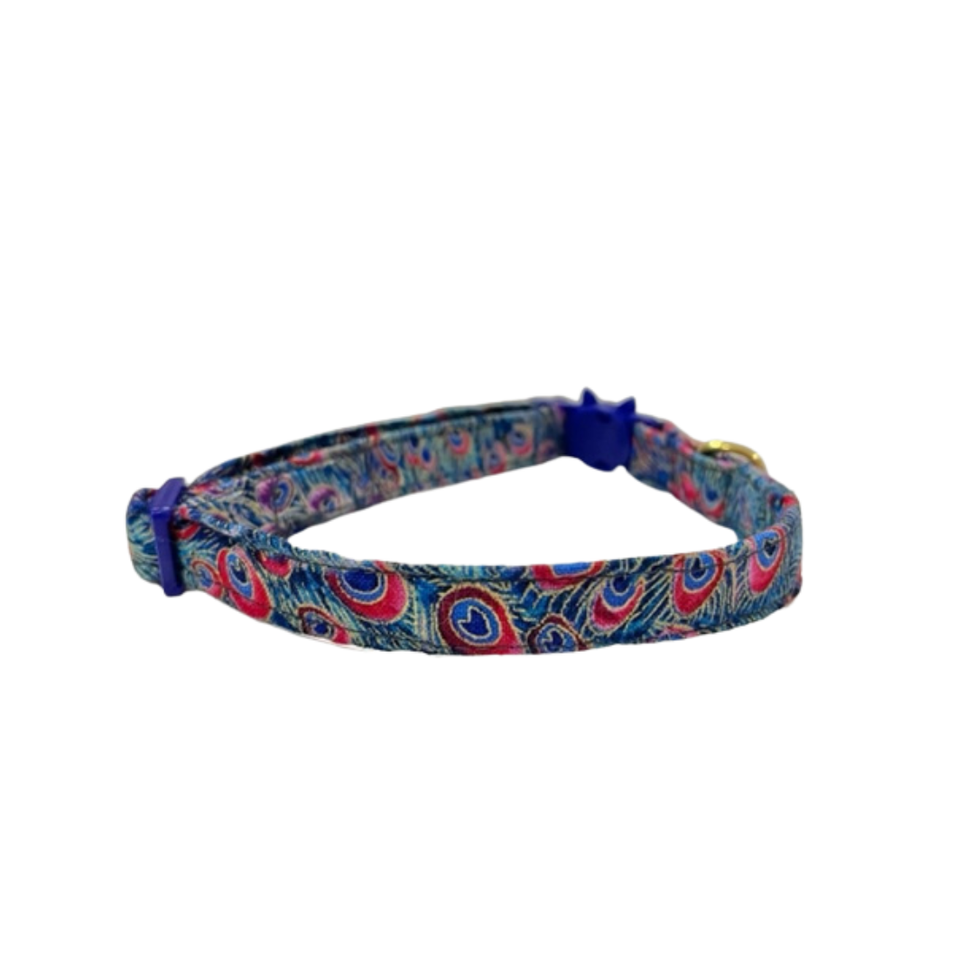 Peacock Blue Cat Collar - info-0712