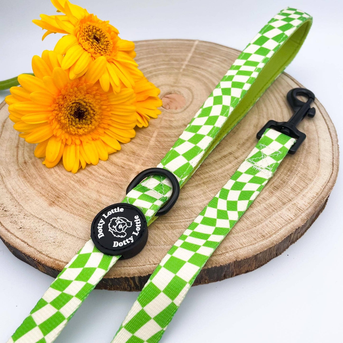 Dotty Lottie - Lime Soda Dog Lead Leash - info-0712