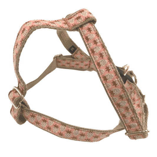 Pink Strawberry Dog Harness - info-0712