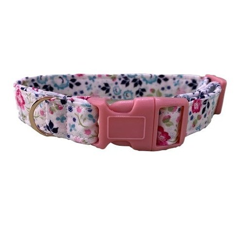 Floral Pink Dog Collar - info-0712